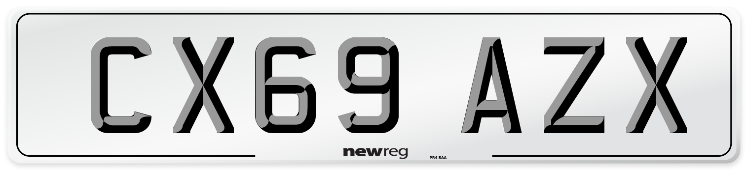 CX69 AZX Number Plate from New Reg